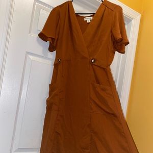 Casual Dress A Line Plunge